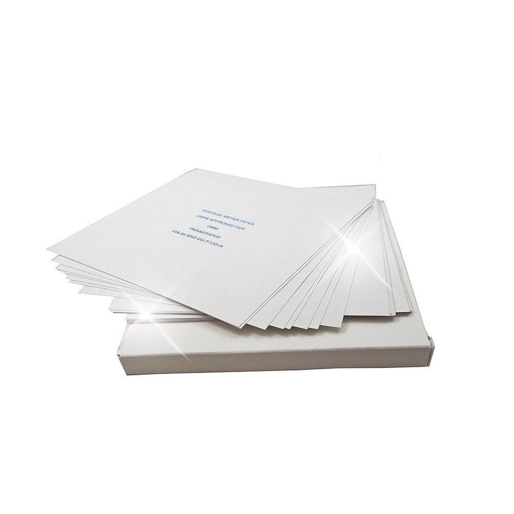 (50 Pack) Preferred Postage Supplies Pinwheel Postage Meter Tapes 5.25x5.25 Compatible with PB, Neopost, Hasler and Francotyp Postalia