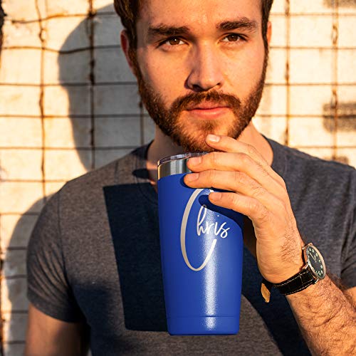 United Craft Supplies Personalized Tumblers 20 Oz. Royal Blue With Lid - 12 Design | Coffee Mug For Men | Double Wall Vacuum Insulated Coffee Travel Mug, Personalized Cups With Name… #TOP4