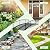 Spurgehom 8FT Garden Bridge - Metal Arch Bridge with Safety Siderails, Outdoor Decorative Iron Pond Bridge for Stream, Backyard, Creek, Black