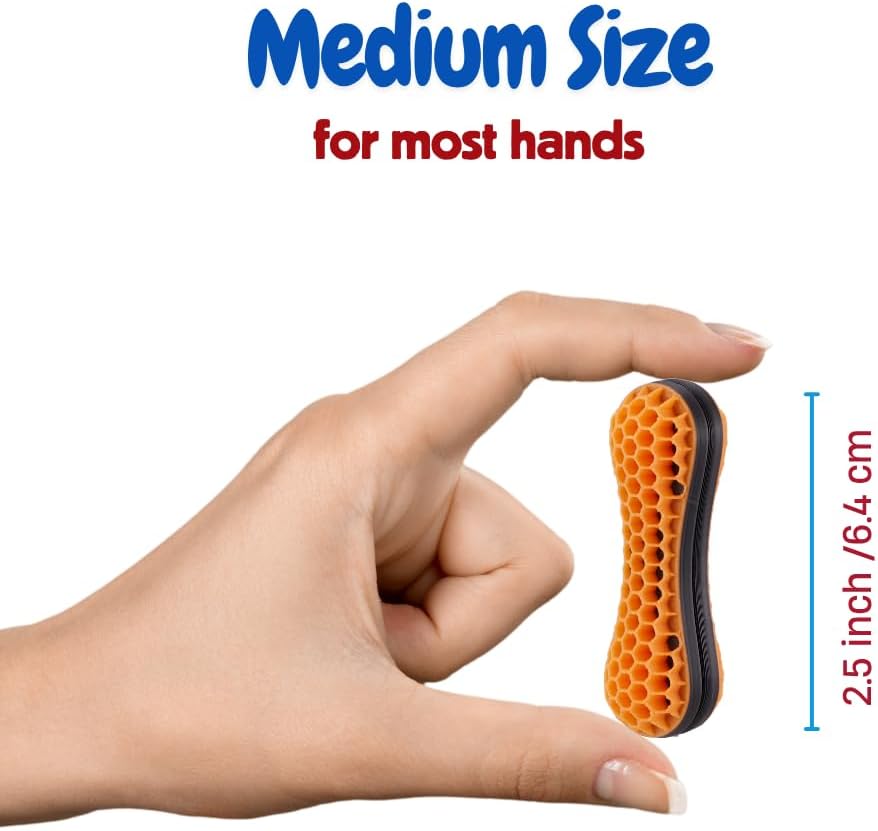 Magnetic Roller Fidgets for Adults, Fidget Toys or Anxiety and Stress Relief ADHD,Finger Roller and Slider Skill Game,Cool Office Gifts (Orange & Purple)
