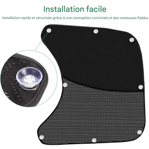 Persianas solares para ventanas de coche pack de 2 sombra para asientos con ventosas 4