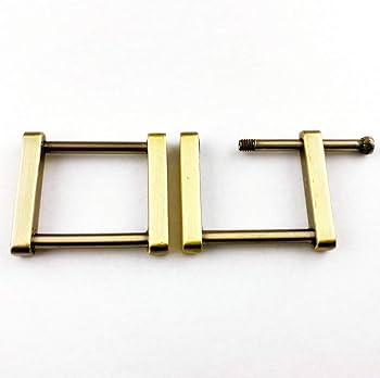 Amazon.co.jp: [KAMON] レザー 角カン ネジ式 内径25㎜ アンティーク