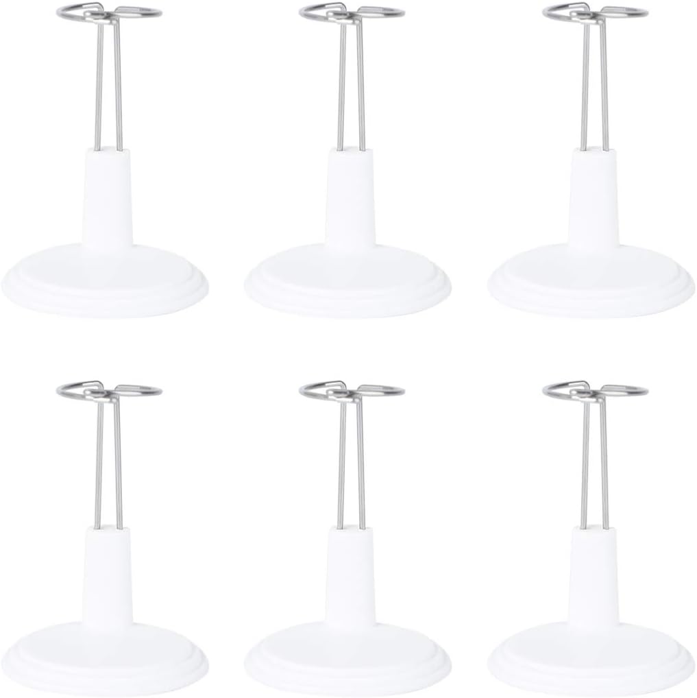 NUOBESTY 6pcs Doll Display Rack Toy Model Bracket Storage Rack Portable Stand