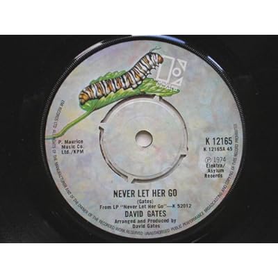 Gates, David Never Let Her Go 7" Elektra K12165 EX 1974