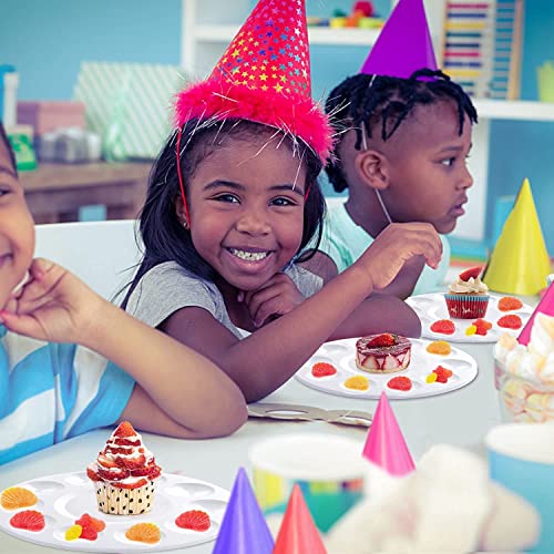 Image of 21pcs Paint Tray Palettes, Plastic White Palettes for Kids & Students,Paint Tray for Art Class,Craft DIY or Have a Birthday Painting Party