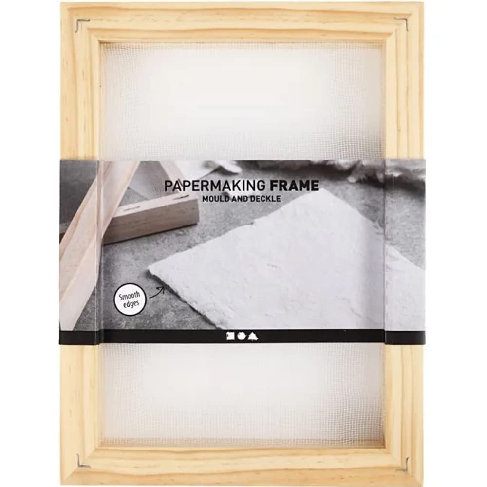 Crafty Capers Double Wooden Papermaking Frame - Mould & Deckle - A5 Size Paper