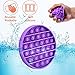 Push Pop Pop Bubble Sensory Fidget Toy, 3 Pack Squeeze Sensory Toys, Autism Special Needs Stress Reliever Silicone Stress Reliever Toy, Pop it Game for Office School (Purple+Yellow+Green)