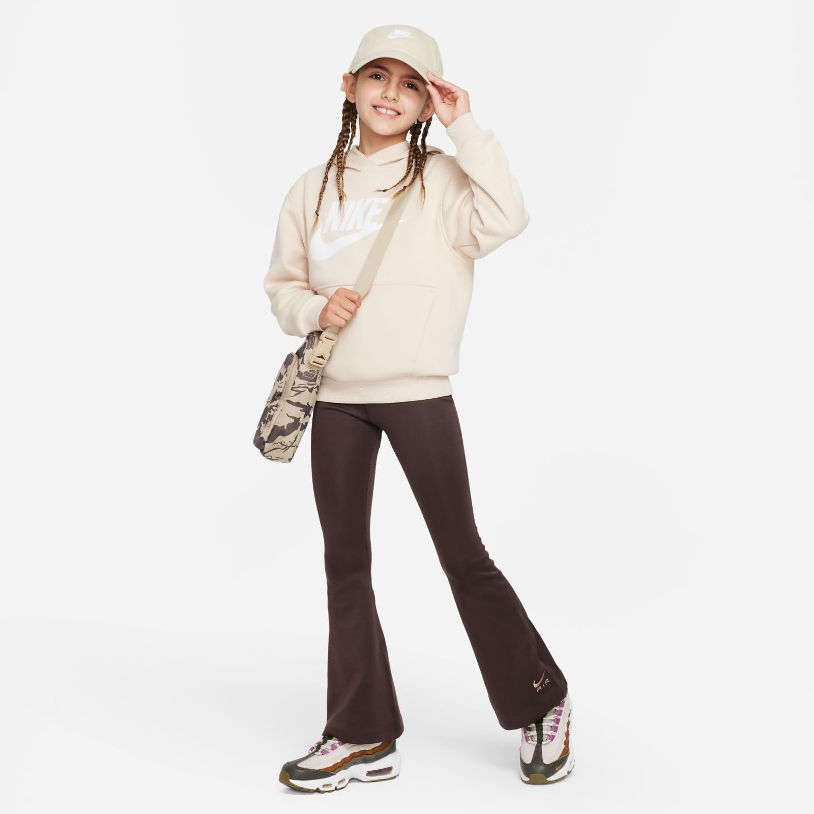 NIKE G Nsw Air Essntl Hr Tght Flare - Spodnie Dziewczynki