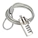 I3C Combination Cable Lock for Laptop 4ft Made of Galvanized Wire Rope 4 Digital Combination