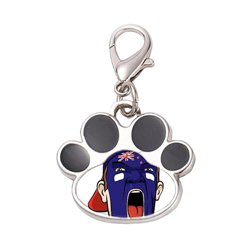 DIYthinker?New Zealand Facial Makeup Screang Cap Pet Tag Keychain Dog Cat ID