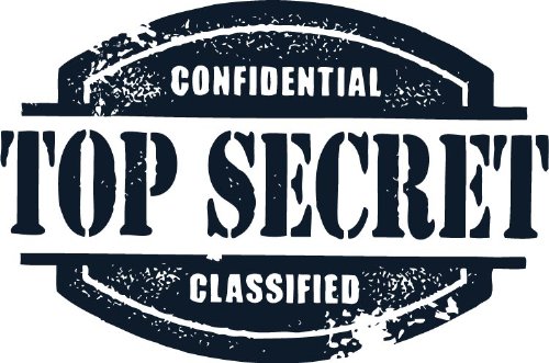 Top Secret Confidential Classified Blue Stamp Hochwertigen...