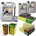 Produktbild QR-PARTS 69335184 Filter Set Inspektionspaket 7 Liter Motoröl Top Tec 4100 5W-40 MANN-FILTER Innenraumfilter Luftfilter Ölfilter