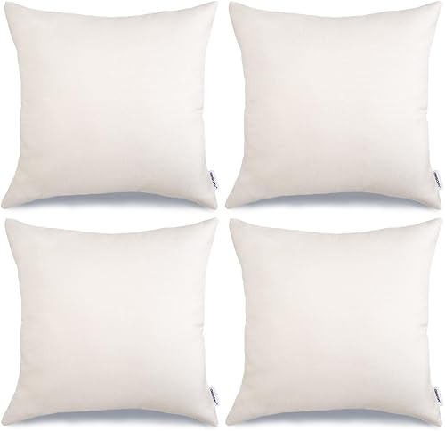 Juego de 4 fundas de almohada de Navidad de 18 x 18 pulgadas, diseño de árbol de Navidad con copos de nieve, decoración de invierno para el hogar,