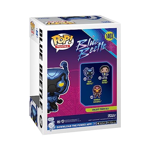 Funko POP! Movies: DC, Blue Beetle, Blue Beetle, 1/6 Odds for Rare Chase Variant, Collectable Vinyl Figure, Gift Idea - Image 3