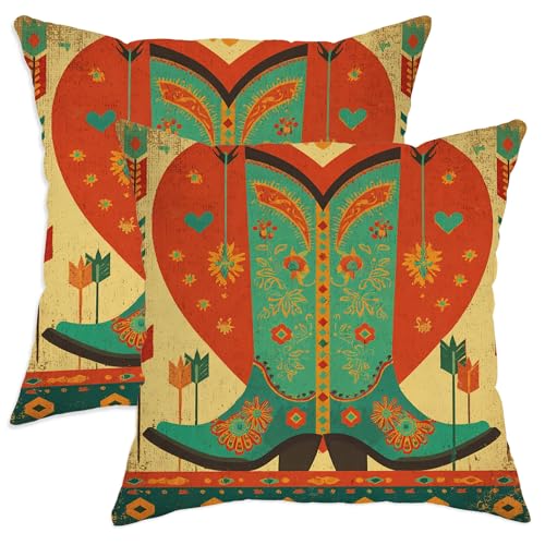 Housses de coussin en cœur bleu sarcelle pour le lit