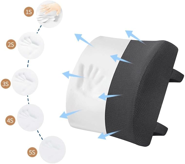 Button Polyester Home Office Lumbar Pad Seasonal Memory Universal Pillow