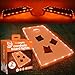 Brightz TossBrightz Cornhole/Bean Bag Game LED Lighting Kit (Lights Only, No Boards), Orange