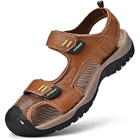 BINSHUN Men Sandals Closed Toe Sandals Athletic Sports Beach Sandals for Outdoor… Cover
