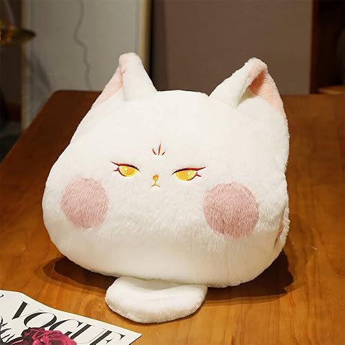 Miniatura 3 de Kawaii Fox - Almohada de felpa de animales de peluche, zorro con cola grande, lindos juguetes de peluche suaves para cumpleaños de niños y niñas