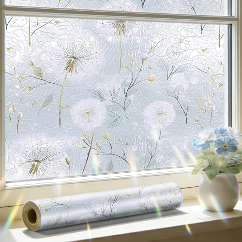 Película Decorativa Ventana Vidrio Azul Botánica 17.5x80" miniatura 1