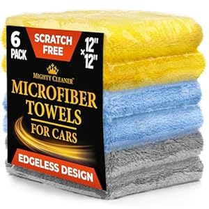 Mighty Cleaner Premium Mikrofaser-Autotücher, 6 Stück