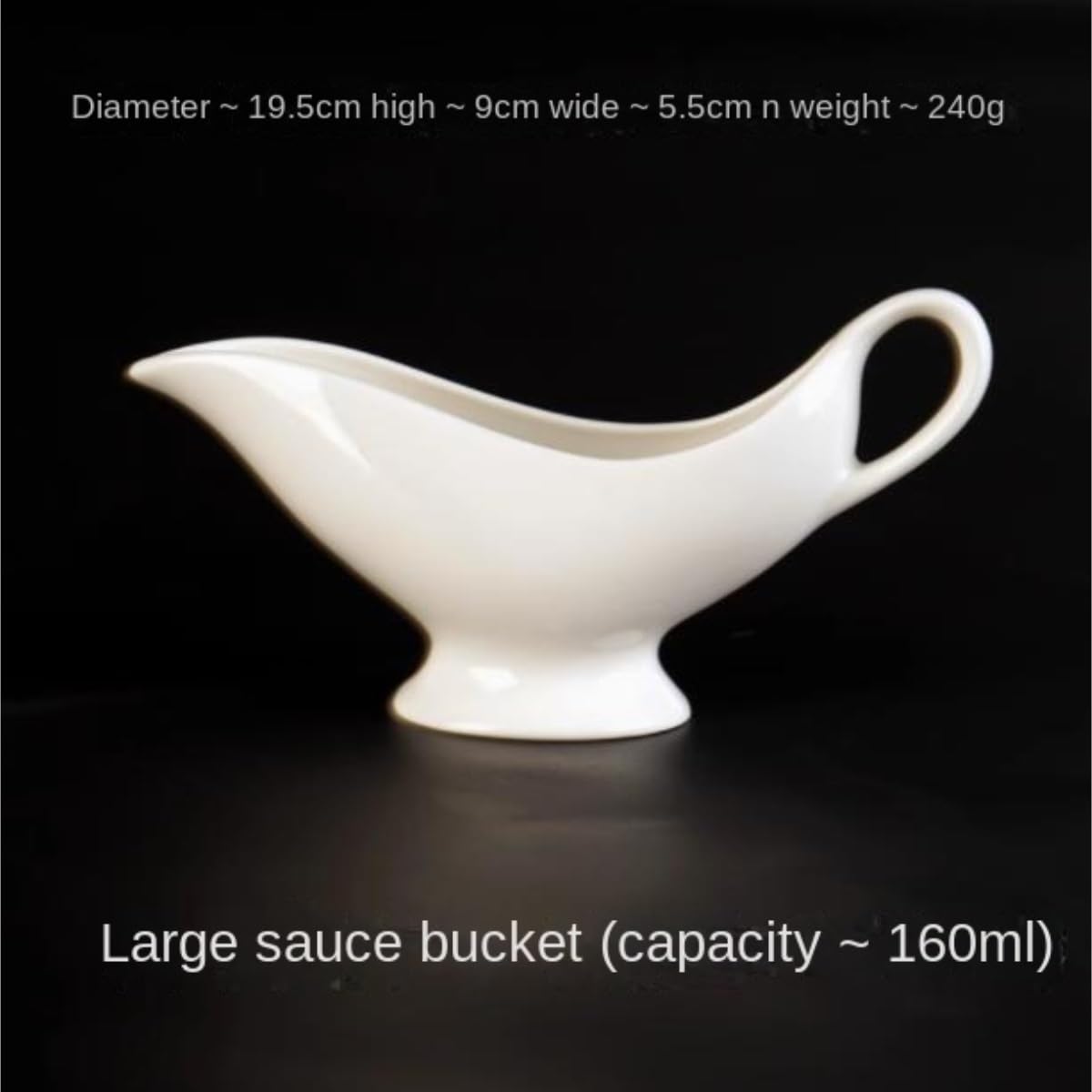 Salsiera, salsa, salsa, salsa, bistecca, barca, condimento, salsa, salsa, ristorante, salsa, salsa, salsa, salsiera, per la famiglia (19,5 x 9 x 5,5 cm)