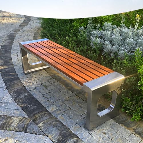 Banc de patio extérieur à lattes idéal pour partager à deux - 7