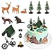 RAYNAG 13 Pieces Camping Cake Topper Camping Birthday Decorations Camping Cake Decorations Set Camping Themed Party Decorations for Forest Woodland Camping Theme Kids Happy Birthday Cake Decorations