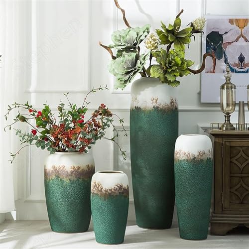 Vase en céramique moderne vert mat pour sublimer les salons ternes