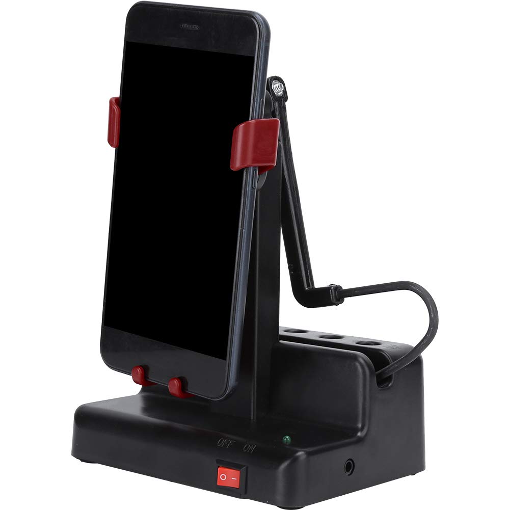 Podomètre pour Téléphone Portable Shaker Automatiquement à Gauche et à Droite, Compteur de Pas 6,1 X 4,6 Pouces (Rouge Foncé)