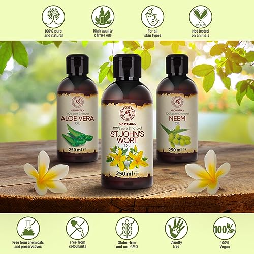 St. John's Wort Oil 250 ml - Pure & Natural - Cosmetic Oil - Carrier Oil - Base Oil - Body Care - Hair Care - Relaxation - Massage - Spa - Aromatherapy - Image 5