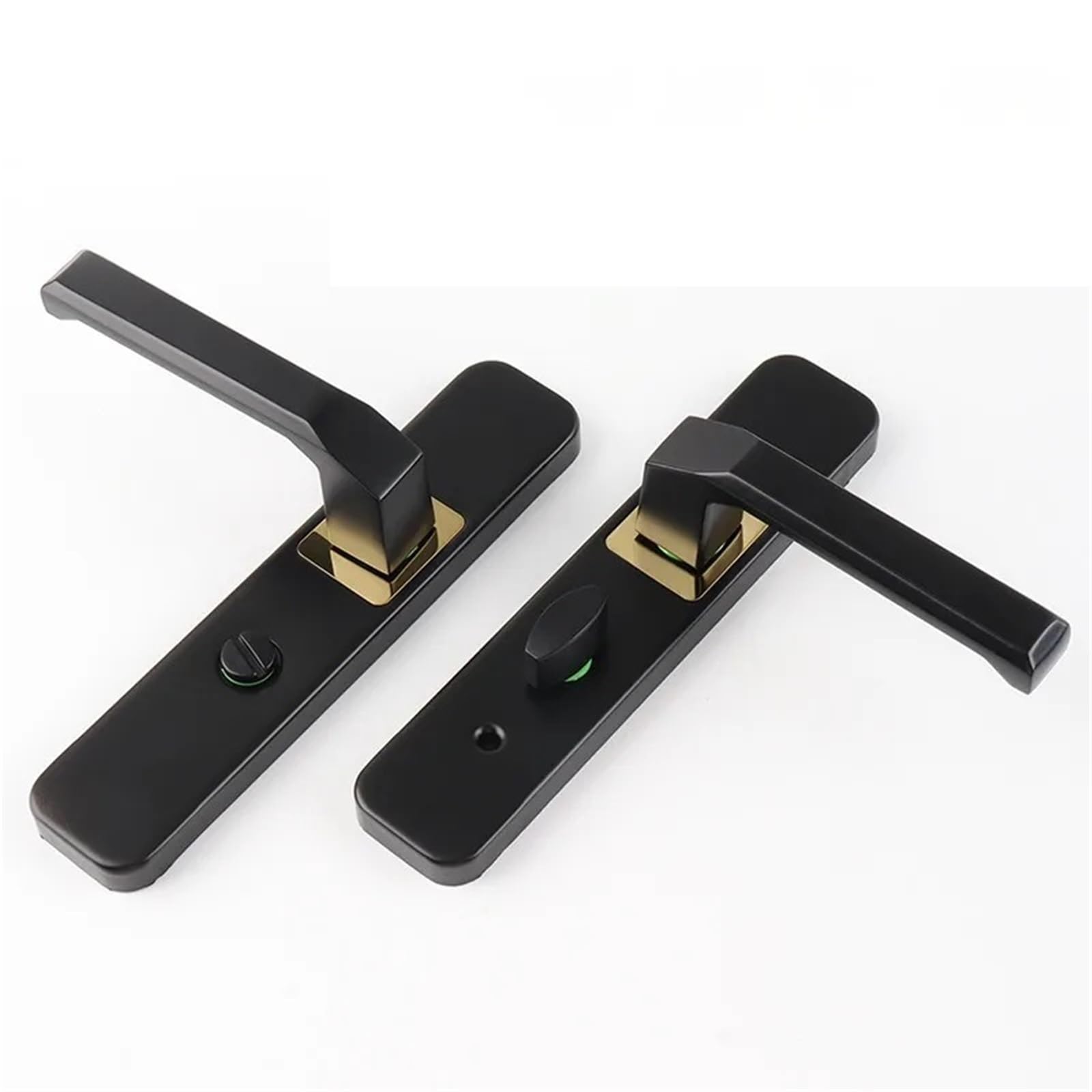 Pswbkvdblp A Door Lock Keyless Nd Lockable 110 Hole Single Tongue Handle Black 1Pcs