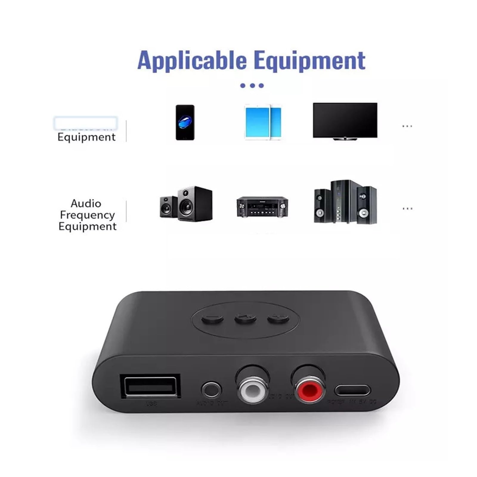 Odbiornik Audio Bluetooth Jack Stereo Bezprzewodowy Adapter Muzyczny Z Mikrofonem Do Wzmacniacza Głośników Zestawu Samochodowego