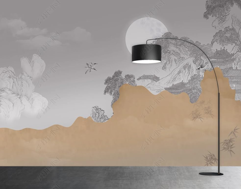 Papier peint intissé paysage zen poster géant mural salon 450x315