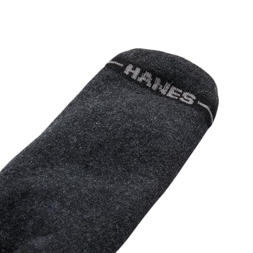 Image of Hanes Men's Crew & Over the Calf Socks Pack, Max Cushioned Moisture-wicking Stay Dry Socks, Athletic Socks, 6, 8 Or 12-pairs