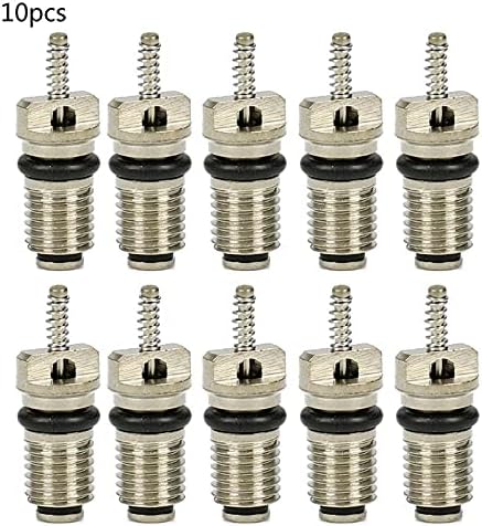 10Pcs134a Refrigerant Heat Resistant Tire for Valve Stem Cores Needles Car R134A for Valve Core Needles Assortmen(Green)