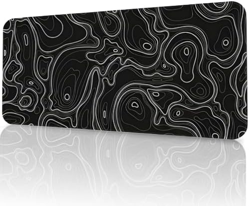 8 Farklı Desenli Baskılı Model Black Deer XXL Gaming Mouse Pad 70x30 cm – Dikişli Kenar, Kaymaz Taban, Dijital Tasarım, Hassas Takip, Ultra Geniş Oyuncu Mousepad (Typography Siyah 70x30 cm) - Görsel 1