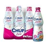Chufi - Horchata Zero, Sin Azúcares Añadidos, 100% Vegetal, Sin Lactosa, Sin Gluten, Sin Alérgenos - Pack 6x1L