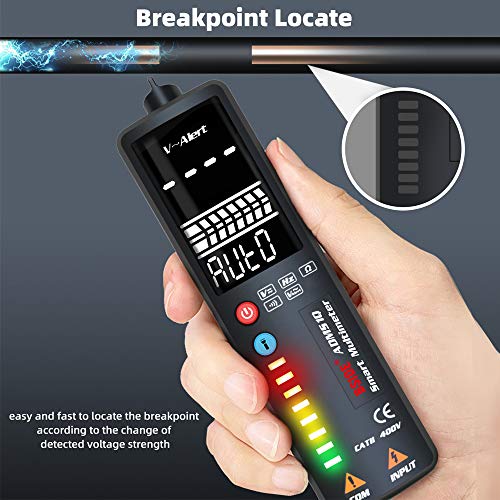 Multímetro digital True RMS de modo duplo e detector de tensão Medidor universal inteligente portáti