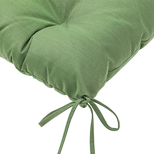 Image of QILLOWAY Indoor /Outdoor Square Seat Patio Cushion - 19-Inches,Pack of 4 (Dark Green)