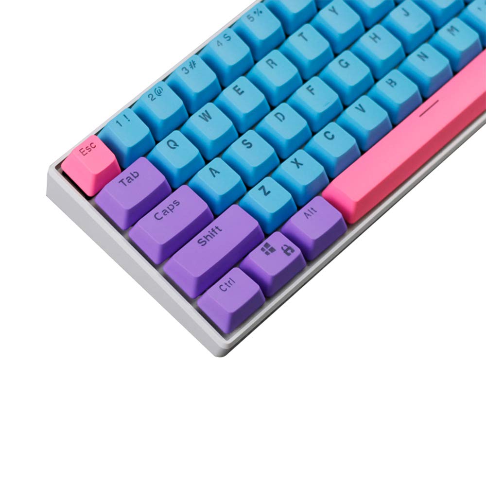 XZZTX Teclado 60% 61 Teclas ANSI Layout OEM Perfil PBT Brilhante