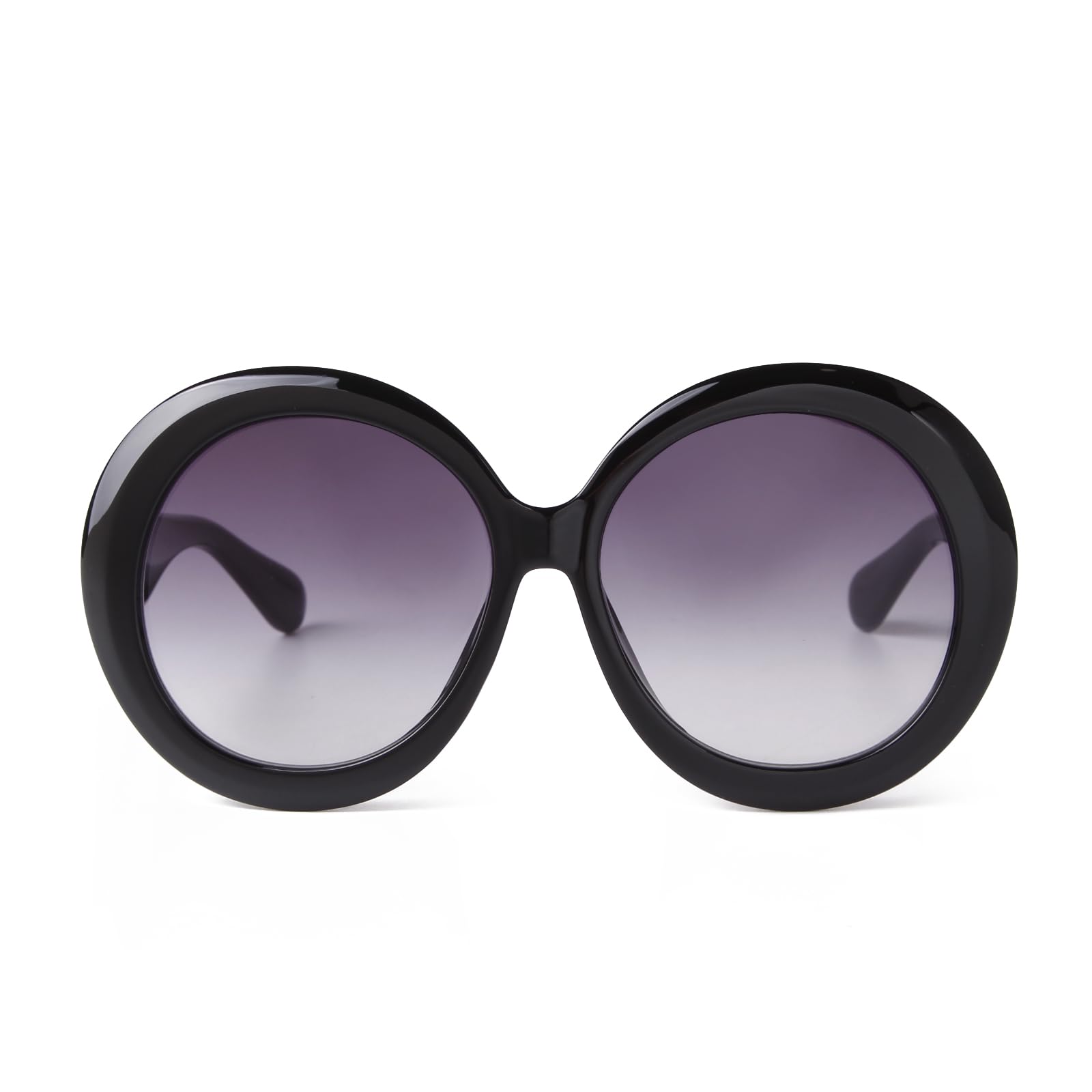 ADE WU Oversized Round Sunglasses for Women Vintage 60s 70s Big Frame UV 400 Protection Sun Glasses XL