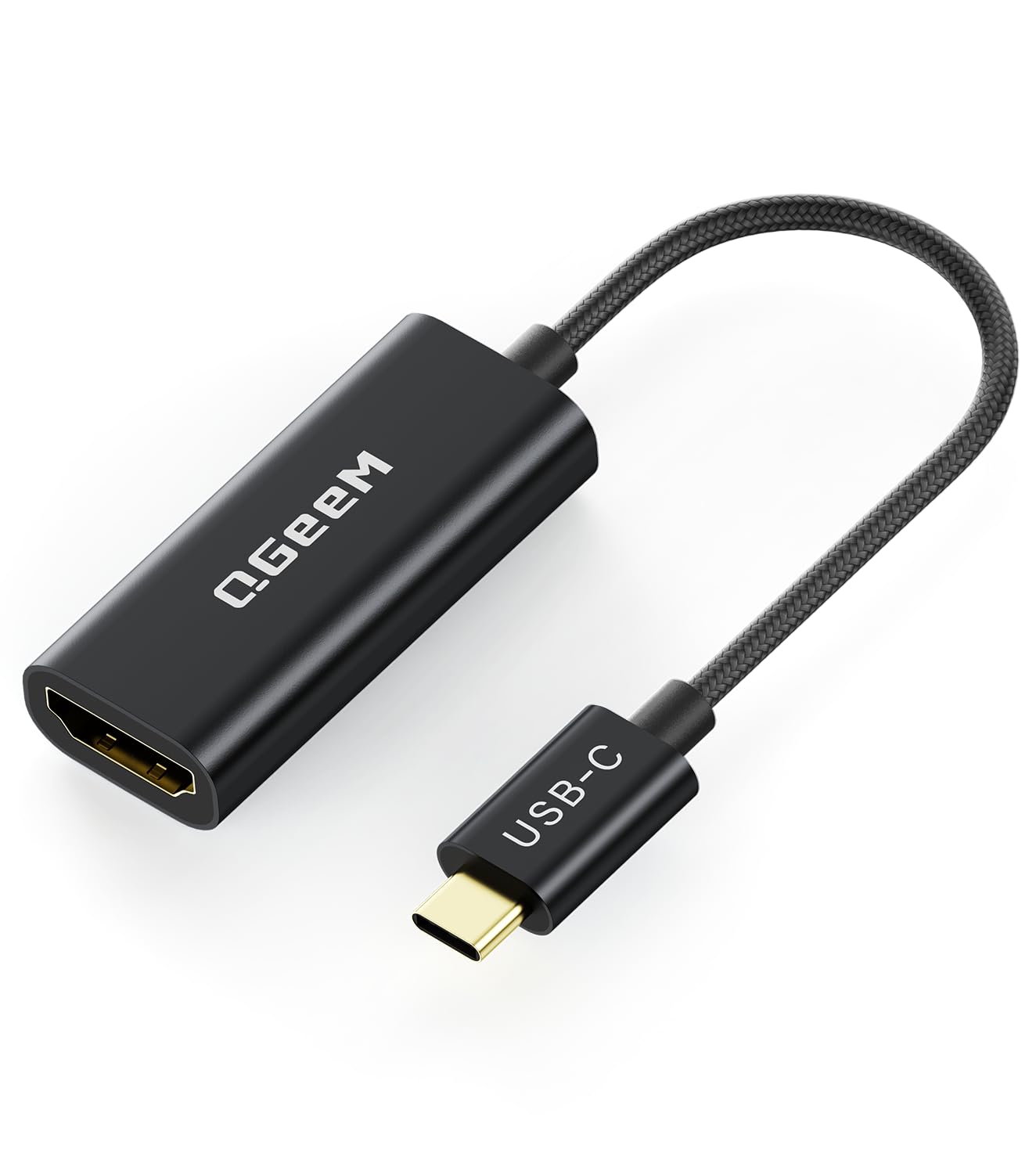 Photo 1 of QGeeM USB C to HDMI Adapter 4K@60Hz,Type-C Thunderbolt 3/4 to HDMI Adapter Converter,Compatible for MacBook Pro,iPhone17 Max Plus,iPad Air,XPS,Galaxy S24Ultra,iMac Mini Etc.