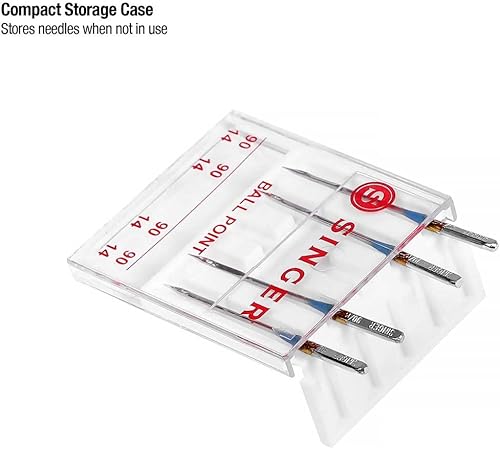 Miniatura 8 de SINGER 4820 agujas universales para máquina de punto de bola para tejido de punto, tamaño 9014, 4 unidades