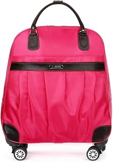 ZHANGQIANG Mala leve para bagagem com rodas Bolsa para viagem com rodas (cor: vinho tinto, tamanho: 45 * 43 * 22 cm) Dobre o conforto