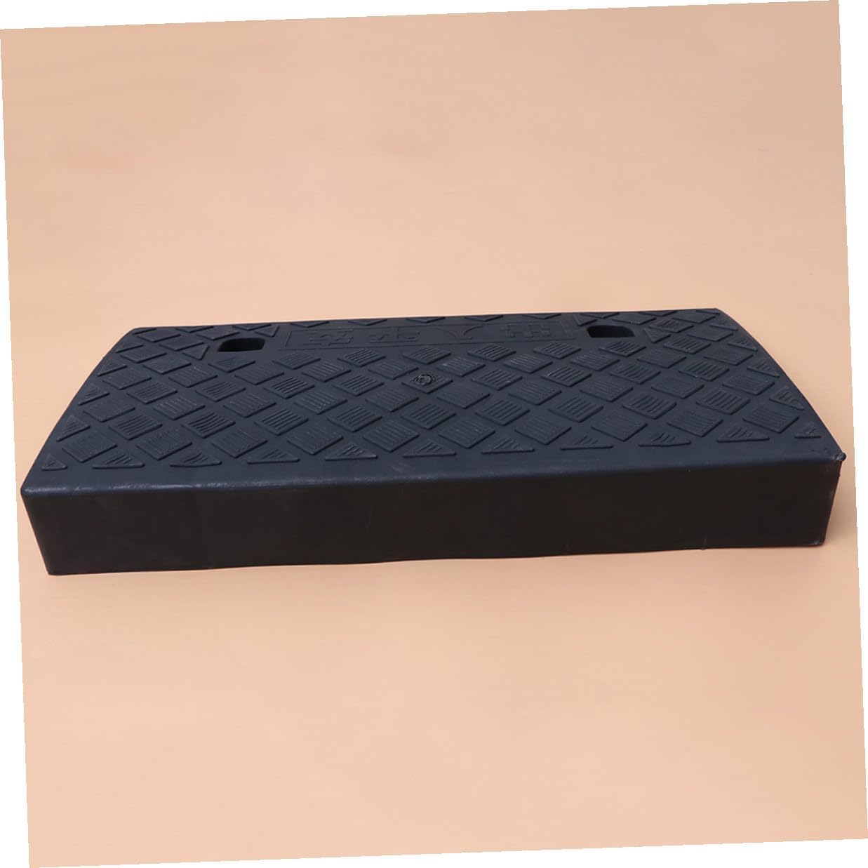 Cabilock Rubber Car Threshold Ramp 50x27x9cm Black Vehicle Curb Ramp for Loading Driveway Motorcycle Scooter