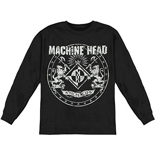 Machine Head Herren Classic Crest T-Shirt, Schwarz, XXL Cover