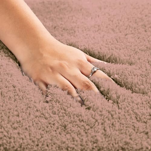 Image of LUXE HOME INTERNATIONAL Rectangular Bath Mat Super Soft Ultra Absorbent Mat Microfibre 3200 GSM Door Mat For HOME /Kitchen /Bathroom /Bedroom /Kid'S Room Floor Mat (40X60 Cm) Pack Of 2, Peach