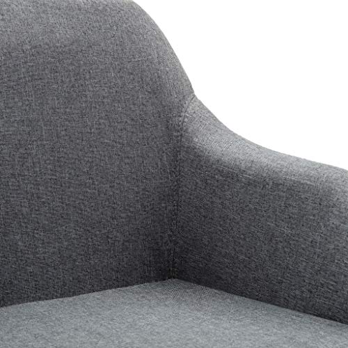 Chaise de bureau réglable hauteur fauteuil gris clair