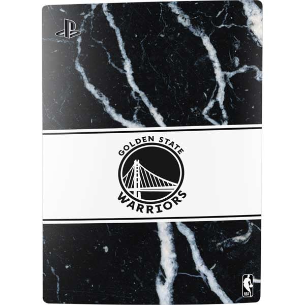 Skinit Decal Gaming Skin Compatible with PS5 Bundle - Officially Licensed NBA Golden State Warriors Marble Design